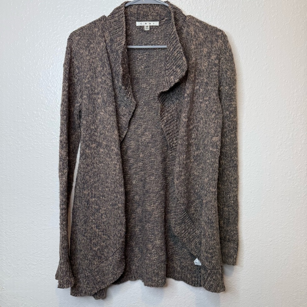 Cabi Swear by Sweater Waterfall Open Front Cardigan Style 880 Size Extra Small